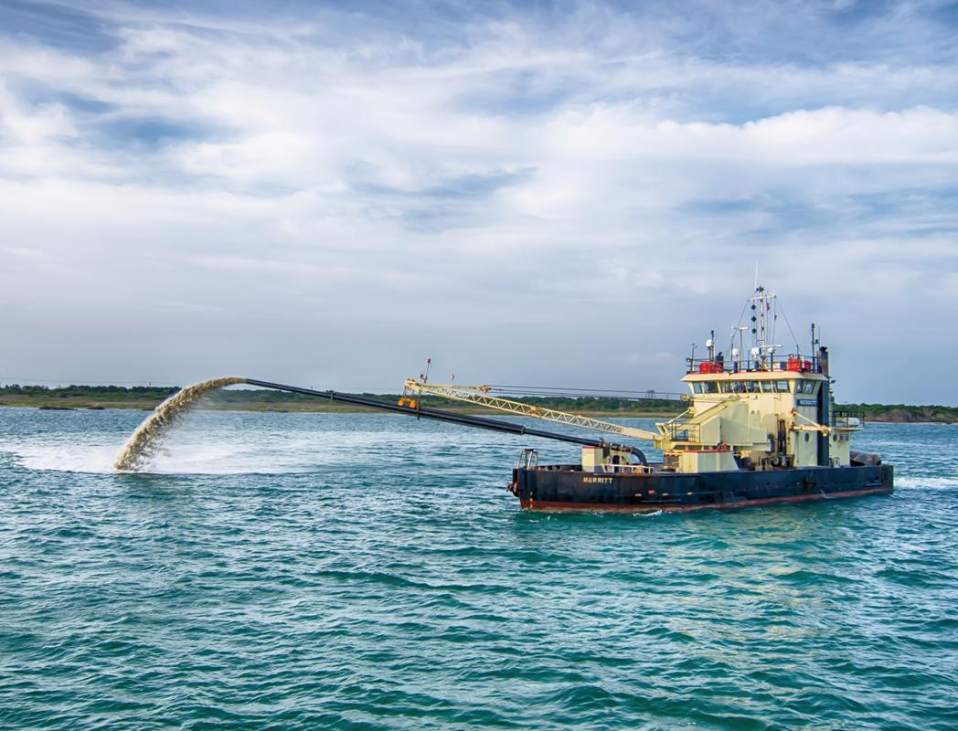 青島高新區海玉鹽場吹填